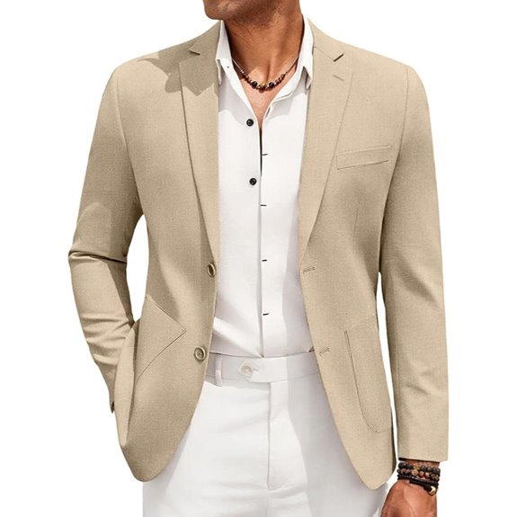 COOFANDY Men's Linen Casual Blazer Jacket