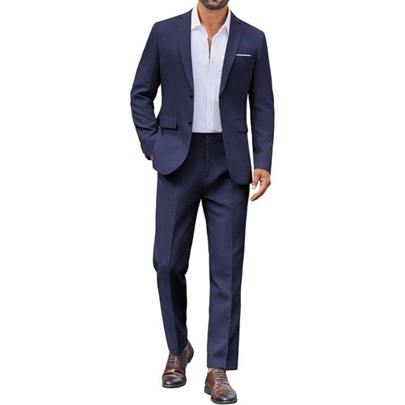 COOFANDY Men's Classic Fit 2-Piece Suit Set