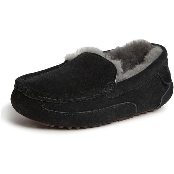 Fireside Dearfoams Men's Shearling Moccasin Slippers