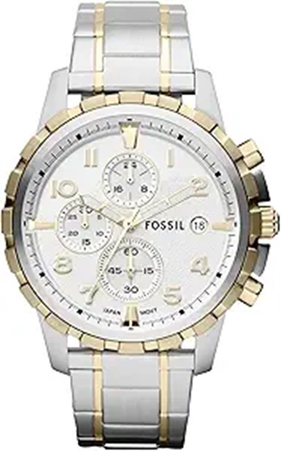 Fossil Men's Dean Quartz Stainless Steel Chronograph Watch