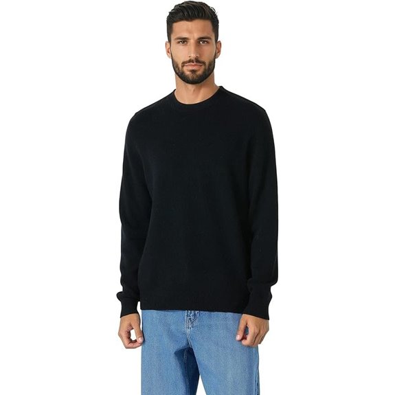 Men’s 100% Mongolian Cashmere Crew Neck Sweater