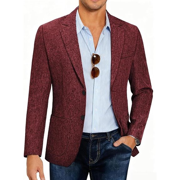 COOFANDY Mens Slim Fit Casual Blazer Jacket