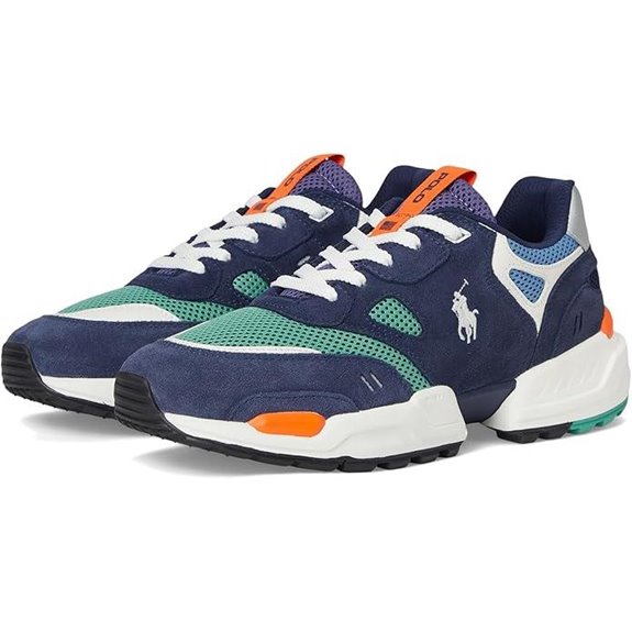 Polo Ralph Lauren Mens Jogger Suede & Mesh Sneakers