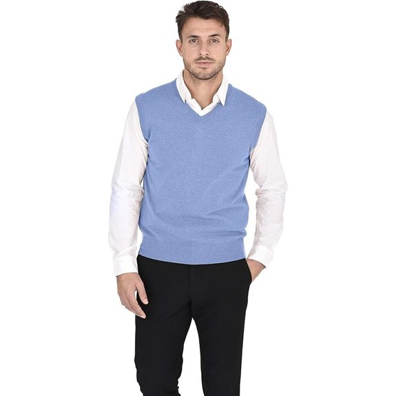 Cashmeren Men's Cashmere V-Neck Sweater Vest
