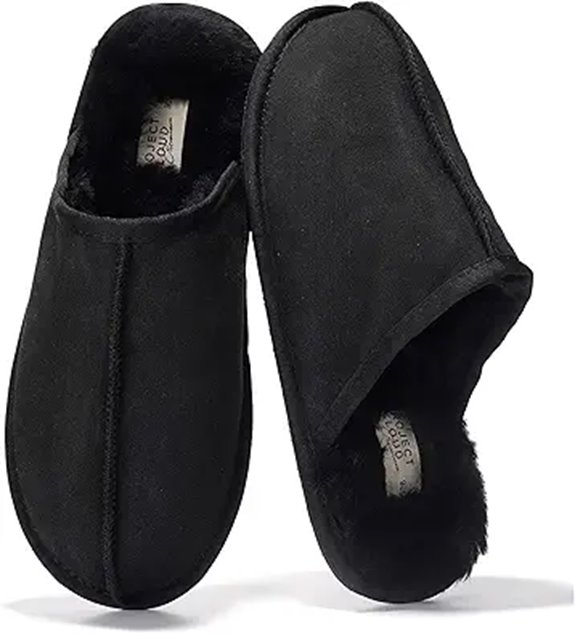 Project Cloud Men's Leather Shearling Slippers