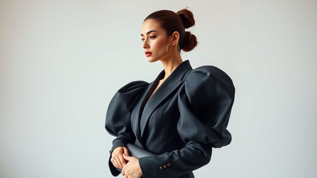 minimal accessories highlight shoulders