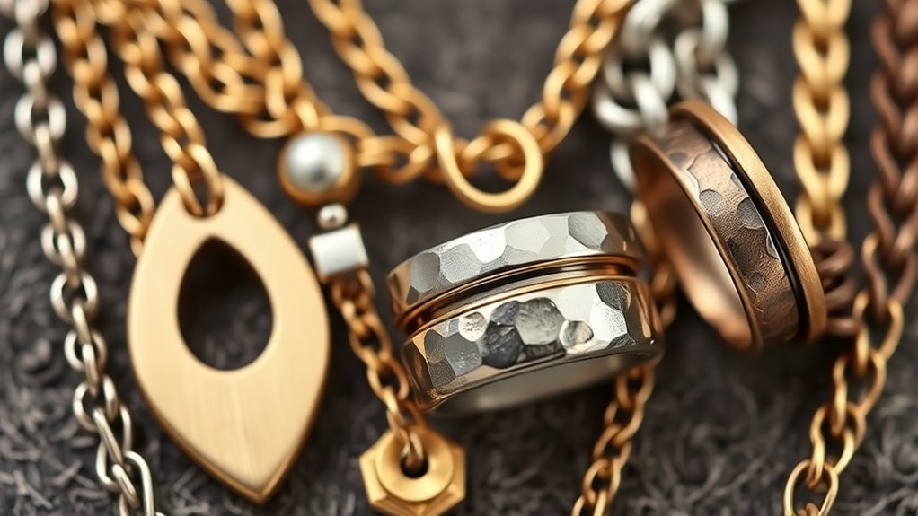 mix finishes for visual interest