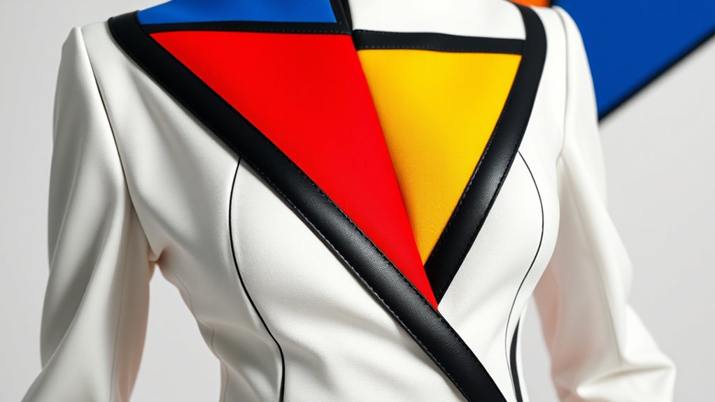 mondrian inspired geometric fashion