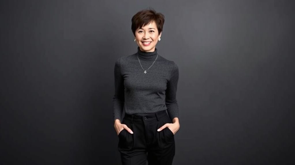 monochrome outfits elongate silhouette