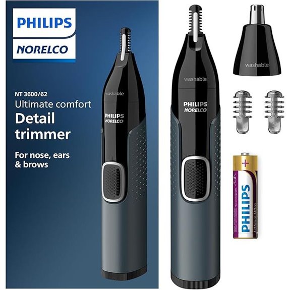 Norelco Philips Nose Trimmer 3000 for Nose Ears Eyebrows NT3600/62