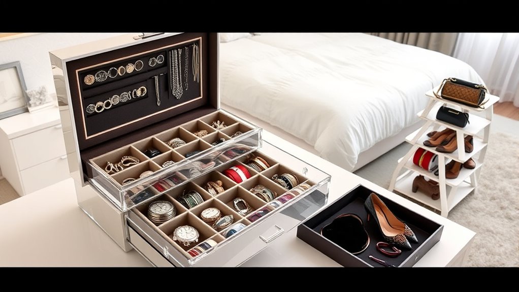 organized customizable jewelry storage