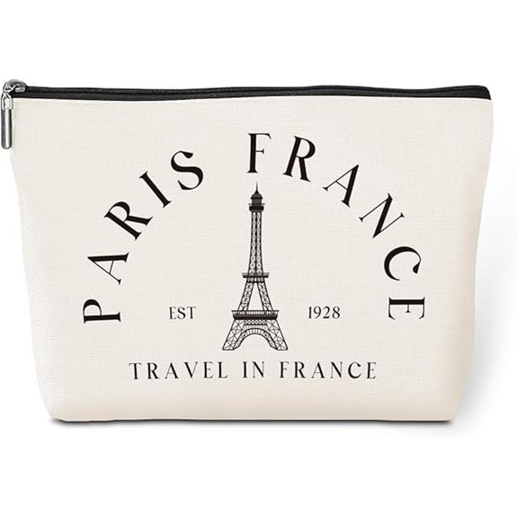 Paris Makeup Bag - France Travel Cosmetic Gift