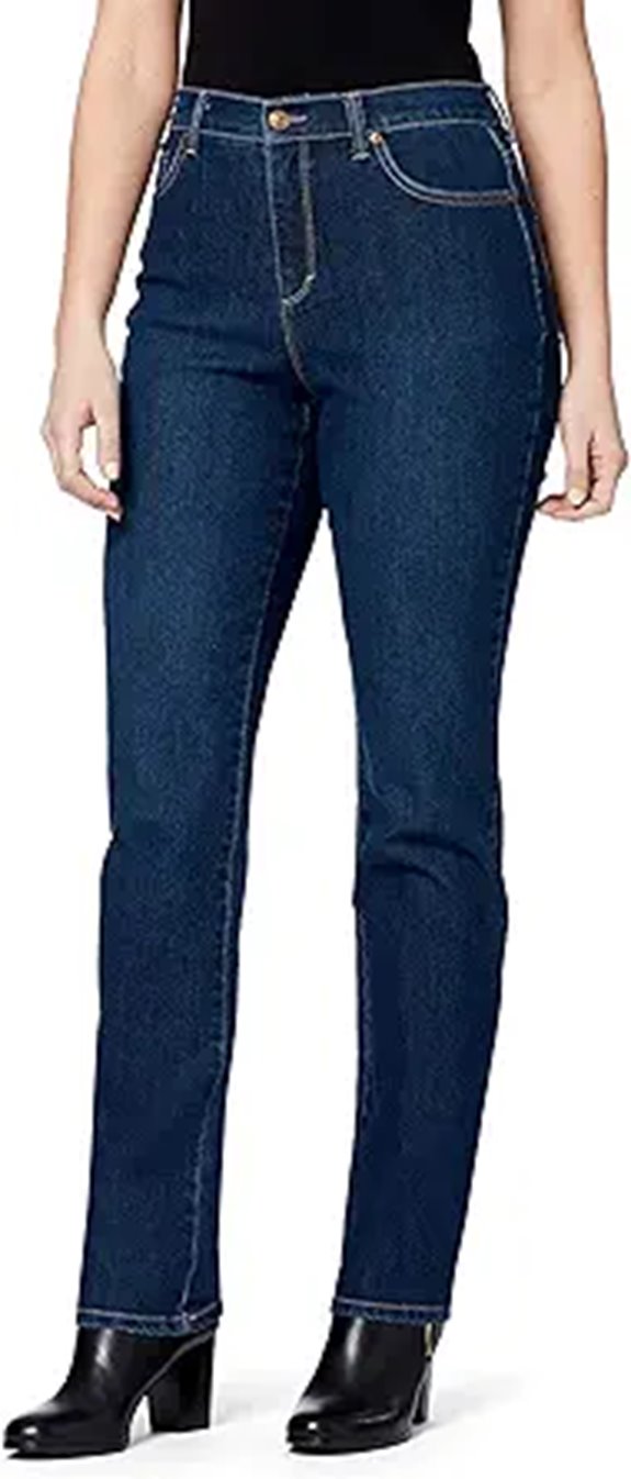 Gloria Vanderbilt Womens Amanda Classic High Rise Tapered Jean Petite