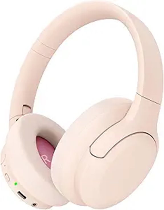 Wireless Active Noise Cancelling Headphones (Pink)