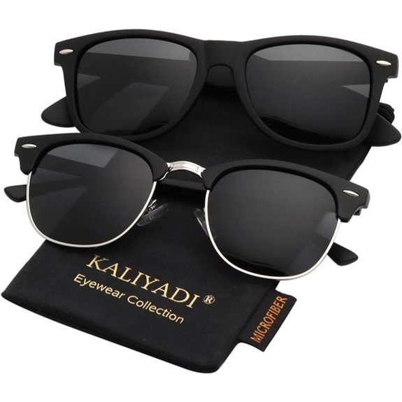 KALIYADI Polarized Semi-Rimless Sunglasses for Men & Women