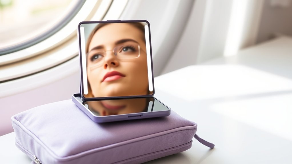portable adjustable durable mirror