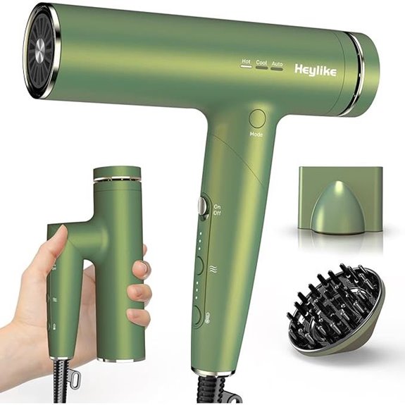 High Speed Plasma Ion Hair Dryer with Diffuser