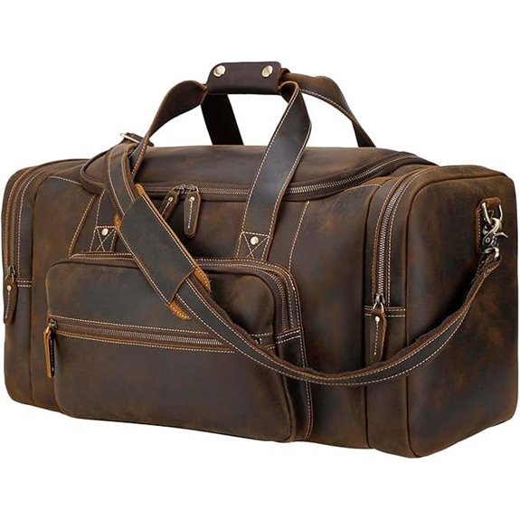 Polare 23 Full Grain Leather Gym Duffle Bag