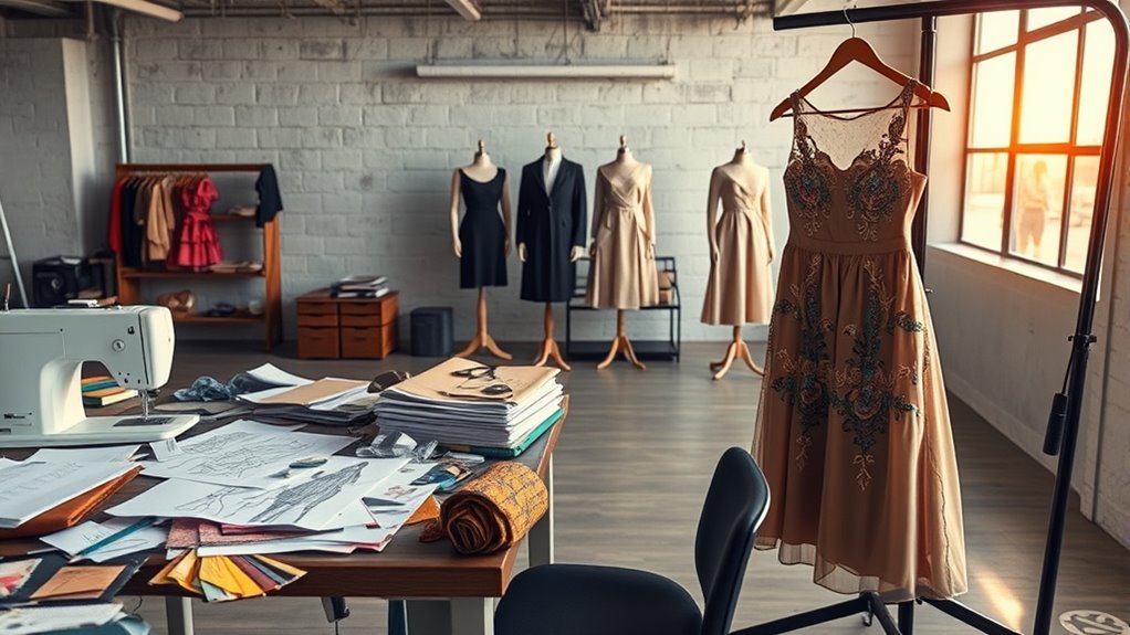 preparing garments for display