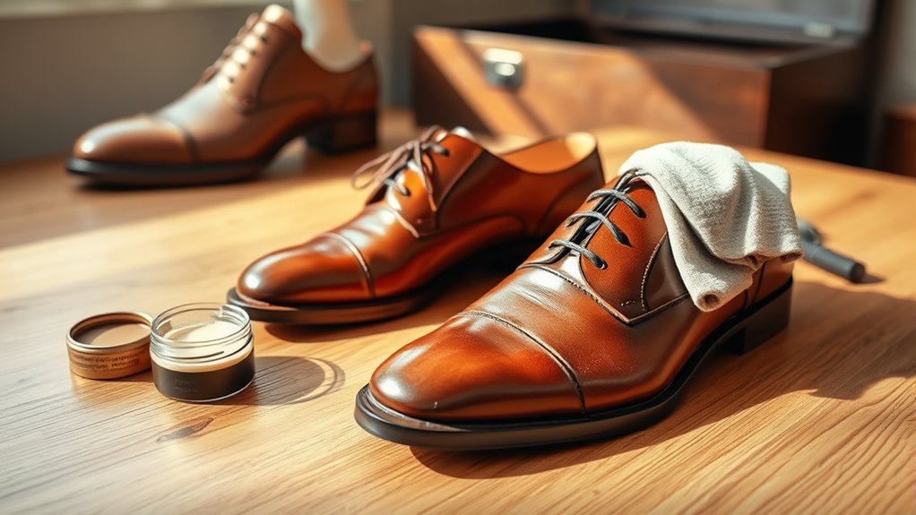 proper shoe care routine