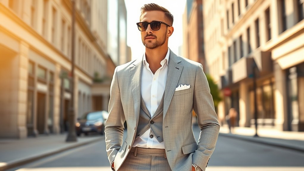 proper summer suit layering
