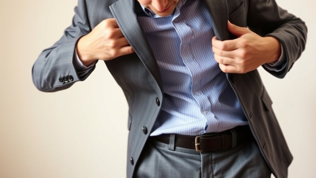 properly fitted tailored clothing