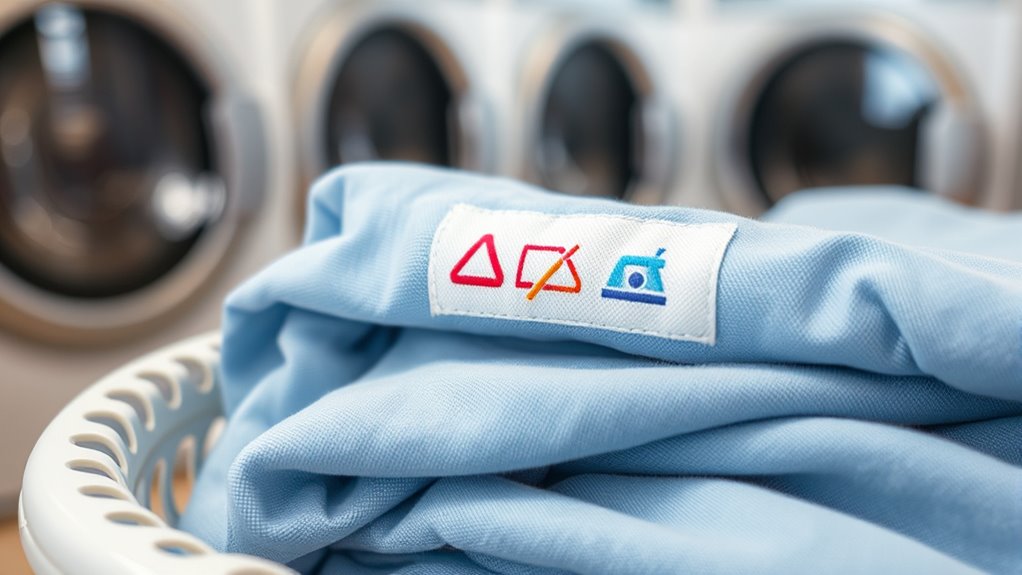 read garment care symbols