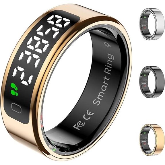 Smart Ring with Display and Fitness Tracking