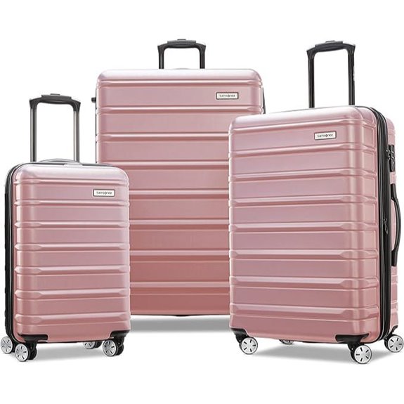 Samsonite Omni 2 3-Piece Rose Gold Luggage Set