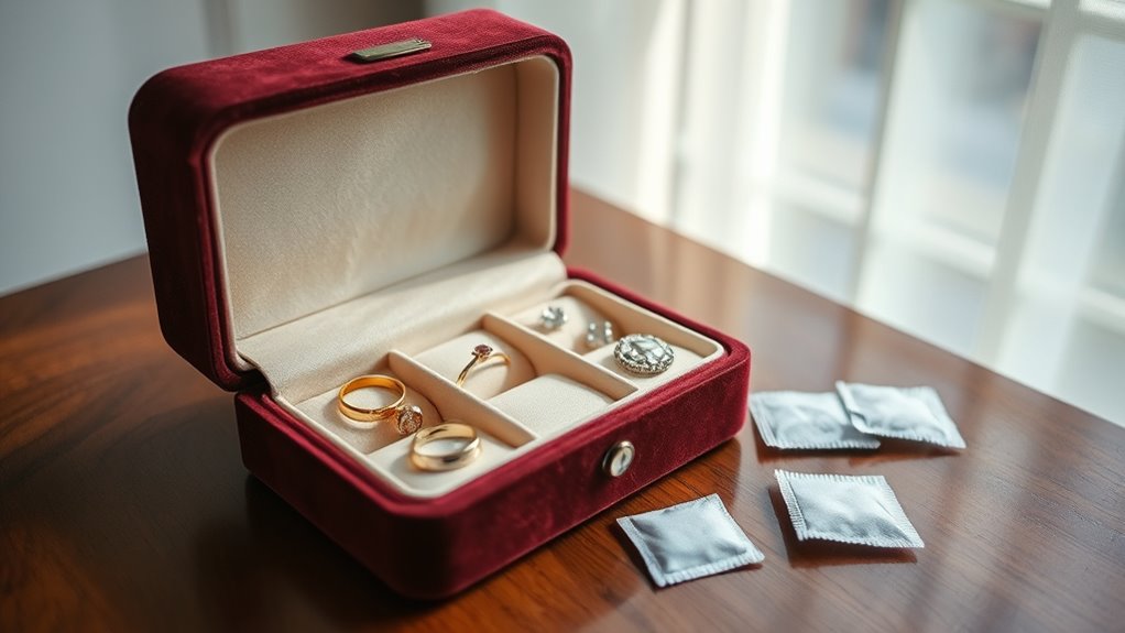 separate padded jewelry storage