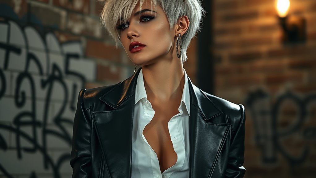 sleek gender fluid rebellious style