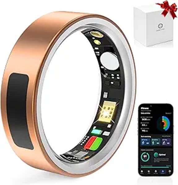 MUNBYN Smart Fitness Ring Sleep & Heart Rate Tracker