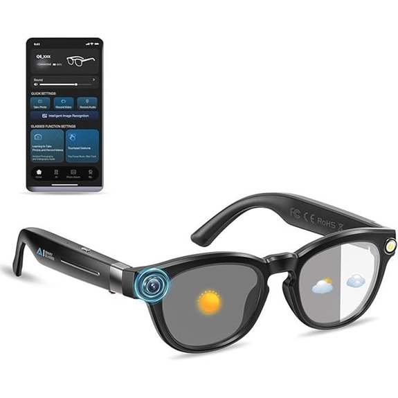 AI Smart Glasses with 4K Camera and Voice Assistant