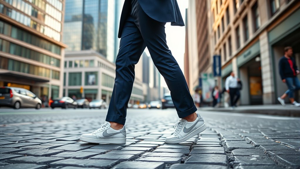 sneakers with suits trend