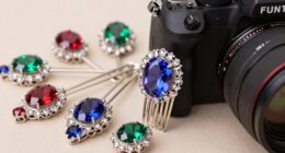 sparkling gemstone hair accessories