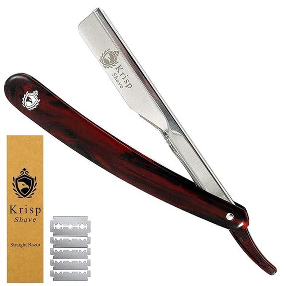 Krisp Beauty Straight Edge Barber Razor (10 Blades)