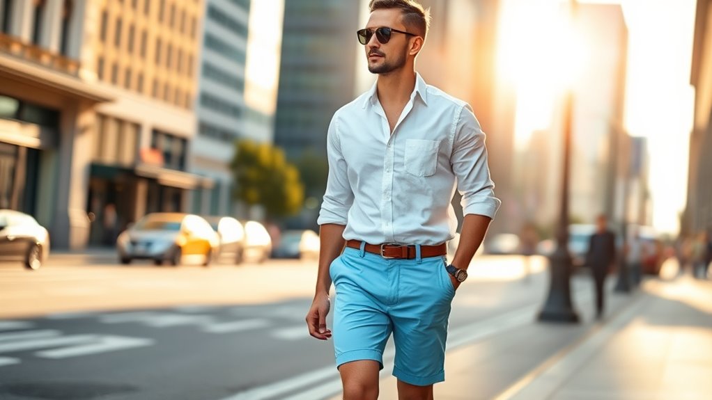 summer shorts fabric length style