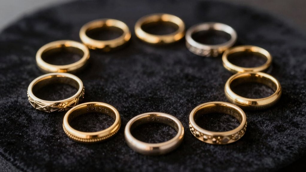 top men s gold wedding bands