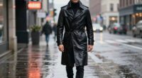 top men s leather trench coats