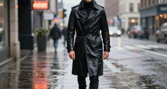 top men s leather trench coats
