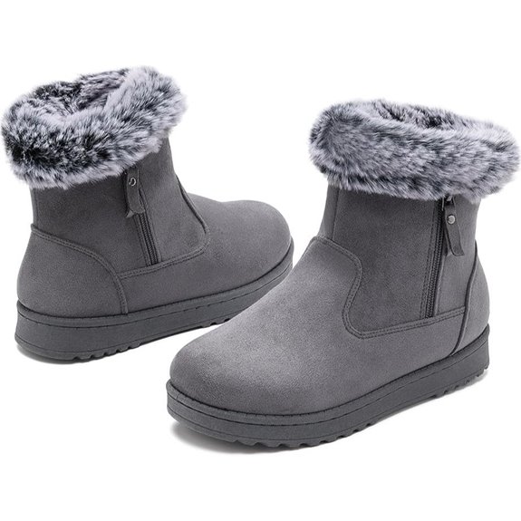 Yageyan Women's Winter Fur-Lined Snow Boots