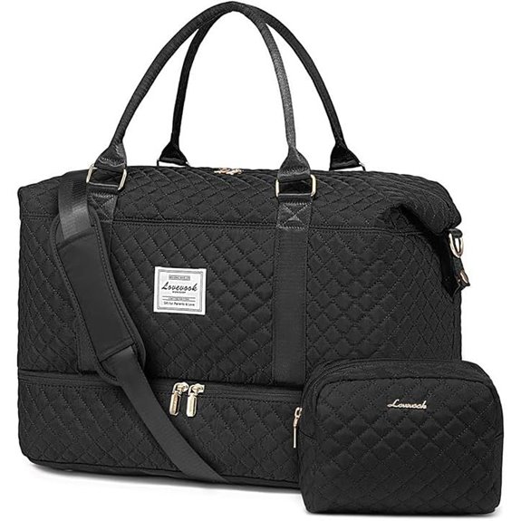 LOVEVOOK Travel Duffle Bag with Shoe & Wet Pockets