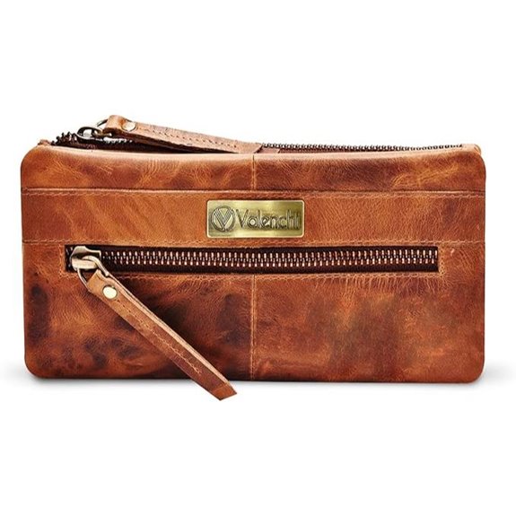 Valenchi Women's Leather RFID Wallet with Card Slots