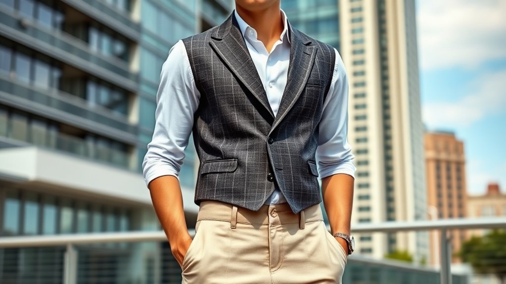 vests with proportional length