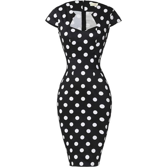 Grace Karin Womens 50s 60s Vintage Pencil Dress Bodycon Cap Sleeve Dress