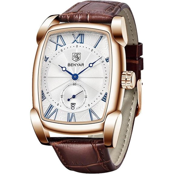 BENYAR Waterproof Classic Rectangle Case Vintage Design Watches