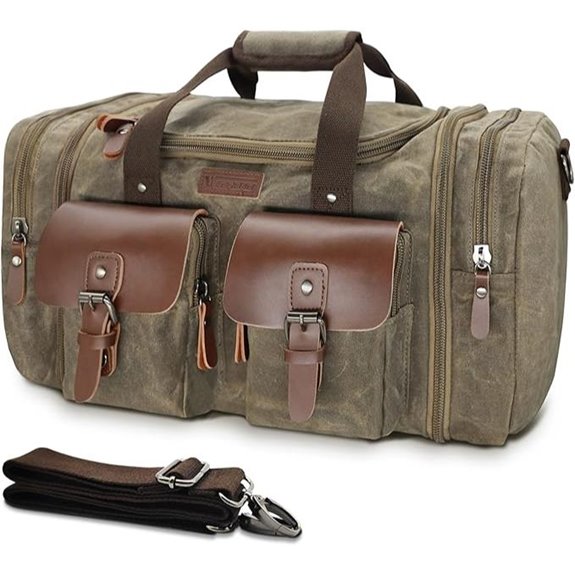 Wildroad Waxed Canvas Duffle Bag (50L Waterproof)