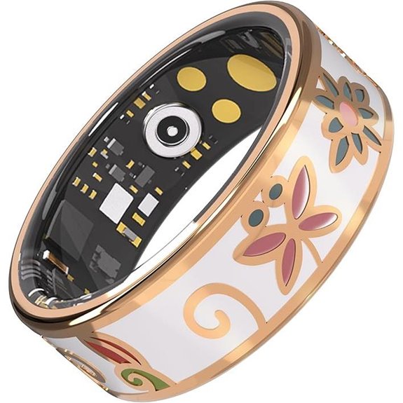 Enamel Craft Smart Ring Fitness Tracker IP68 Waterproof