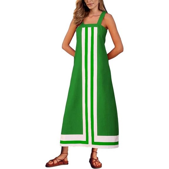 Ailoqing Women's Bohemian Floral Maxi Dress