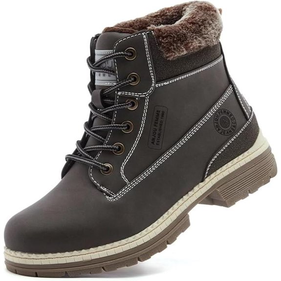 ANJOUFEMME Women's Waterproof Winter Hiking Boots